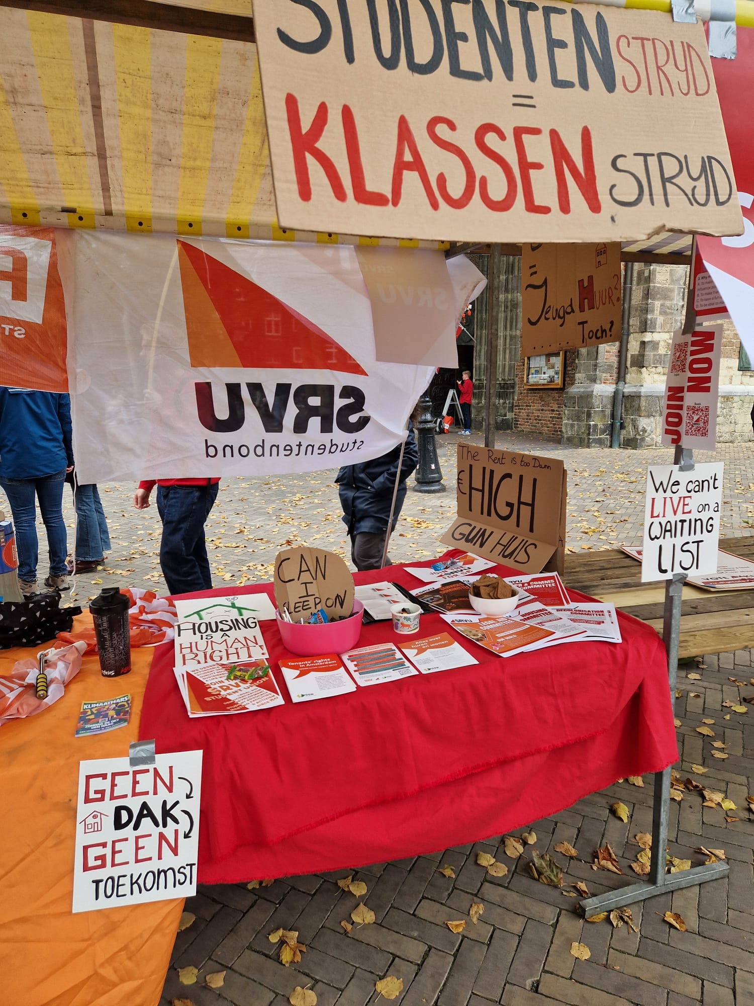 SRVU stand on the VU square